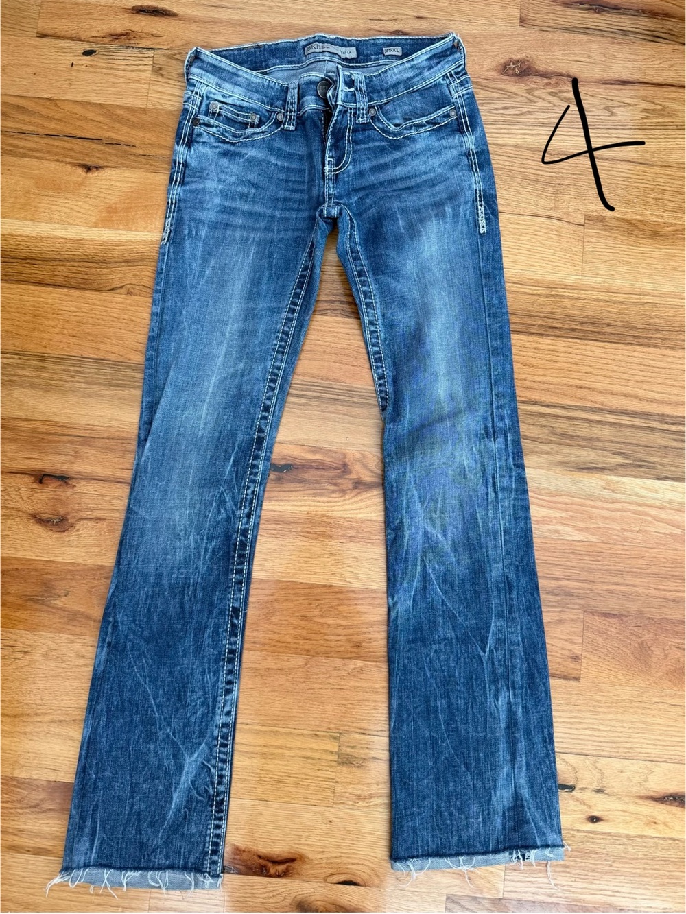 BKE Women's Medium Blue Boot-Cut Jeans